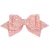 Import 5Inch Hair Barrette Girls Big Leather Multi Color Glitter Sequined Hair Bow With Clip from China