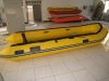 5m Yellow Aluminum Floor Inflatable Boat Working Boat for Rescue