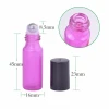 5ml  Roll On Frosted Glass Rainbow Colorful Liptint Perfume Essential Oil Roller Bottles
