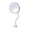 5X/10X Magnifying Makeup Mirror with Light Flexible Suction Gooseneck