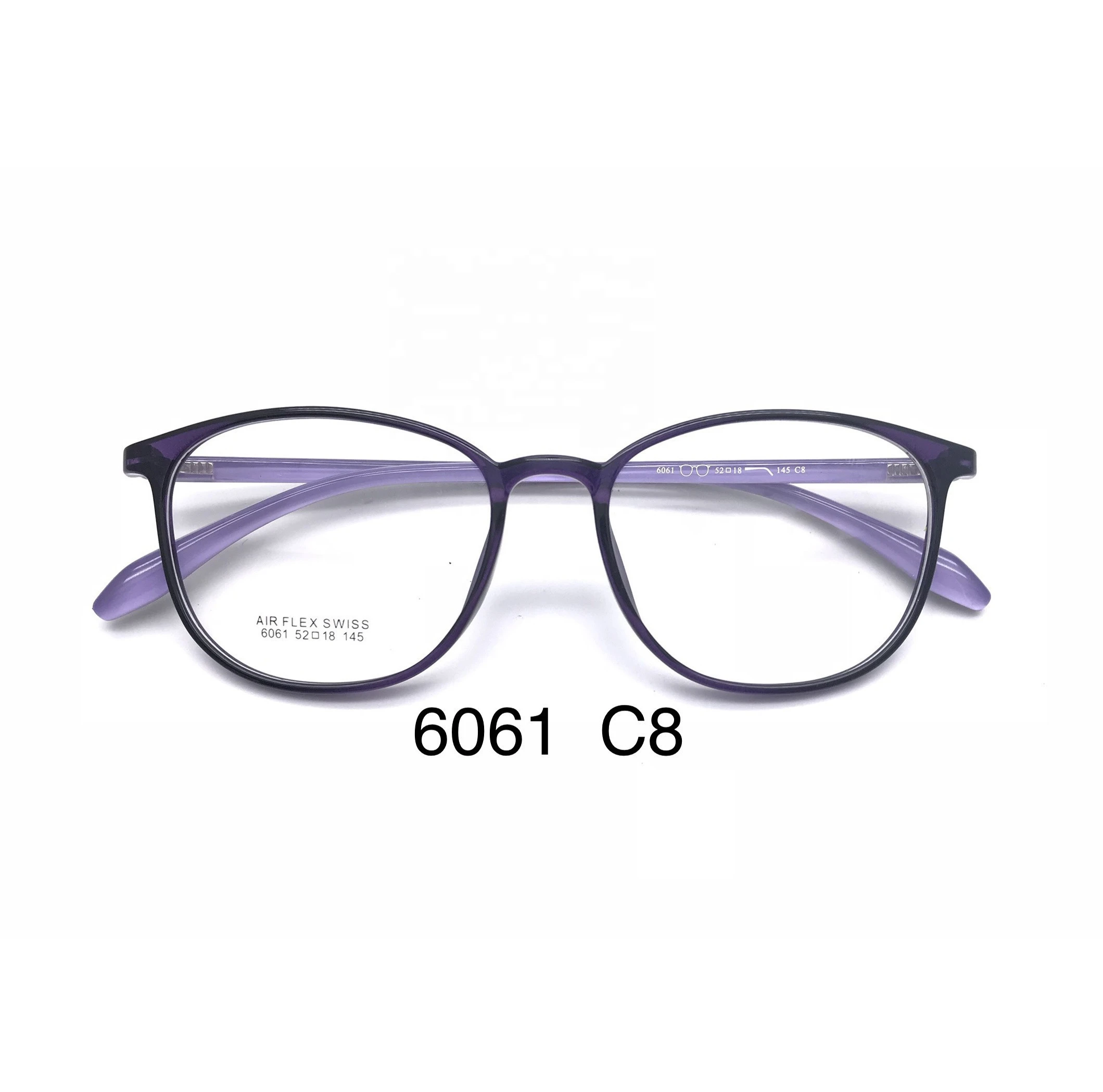 6061---In Stock Fashion Unisex Nylon Reading Eye Glasses Frame TR Optical Eyeglasses Frames