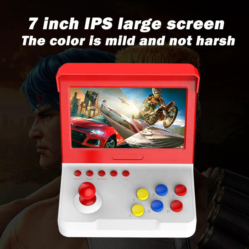 Buy 7 Inches Mini Built-in 8000 Retro Game Console Handheld Game Player ...