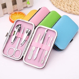 7Pcs/Set Hot Selling CheapStainless Steel Material  Small Portable Finger Nail Clipper