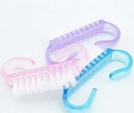 7X3.5CM Handle Nail Brush Nail Hand Scrubbing Cleaning Brush 50pcs/lot Random Color Wholesale Nail Scrub Brush