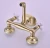 Import 8 Inches Brass Wall Mount Basin Faucet with Soap Dish Ceramic Handle Sink Tap from China