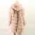 Import 90cm long dark blue pink white new design style luxury women winter real fox fur coat with hood from China