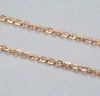 925 sterling silver O shape  chain 0.8 mm rose gold plated length 50 cm 55 cm 60cm