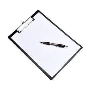 A4 Printed Clipboard  PVC or PP Black Clipboard for Office