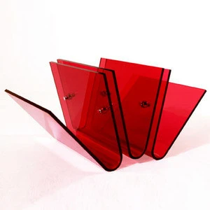 A4 triple acrylic desktop book and magazine rack with magnet
