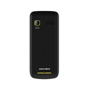 Adcom 115 Dual Sim Mobile Phone with Big Battery (Black & Yellow)