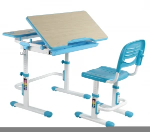 Adjustable Childrens Desk Chair Set Kids Study Table Child Study Desk