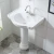 Import African Ceramics Bathroom standing  sanitary ware pedestal hair wash basin from China