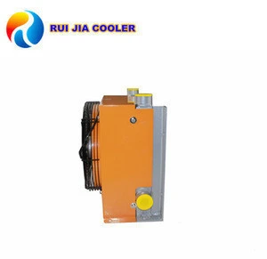 Air Oil Cooler Plate Fin Heat Exchanger with Fan RJ-405