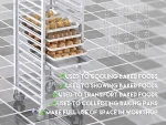 Aluminum Alloy GN Pan Trolley for Commercial Bakery Shop