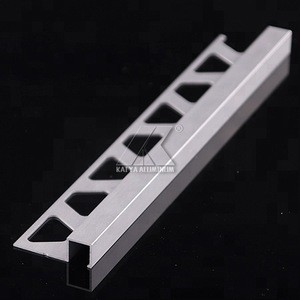 Aluminum Matel Tile Accessories Aluminium Corner Tile Trim Profile
