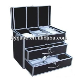 aluminum tool case cd carrying case with drawer