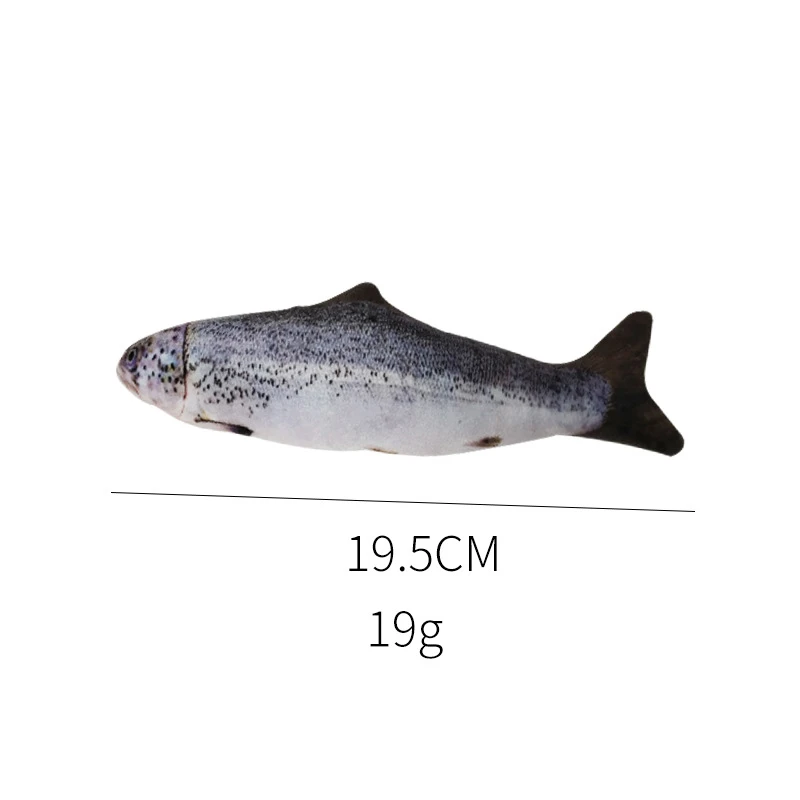 Amazon Hot Selling Simulation Anti Bite Plush Dancing Fish Catnip Pet Chewy Cat Toys