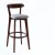 Import American antique solid wood bar chair bar and cafe chair dark brown American bar stool from China