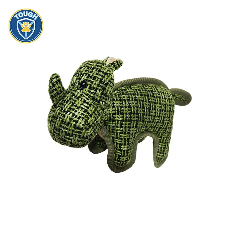 Animal Shape 100 Polyester Linenette Fabric Ultra Durable Pet Dog Squeaker Toys