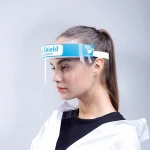 Anti Droplet Splash Manufacture With Full Stock Fast Deliver Transparent Clear Medical PET Face Shield Visor Faceshield