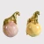 Import Art-Dynasty supply art accessories for hotel villa study room or living room brass natural pink/yellow stone table decorations from China