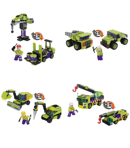 Buy Assemble 8in1 Engine Cement Mixer Truck Model Mini Figures ...