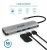 Import ATZEBE USB-C Hub, 9-in-1 Type C Adapter with USB 3.0 HDMI SD TF 3.5AUX RJ45 PD for MacBook, USB Type C Multiport Adapter from China