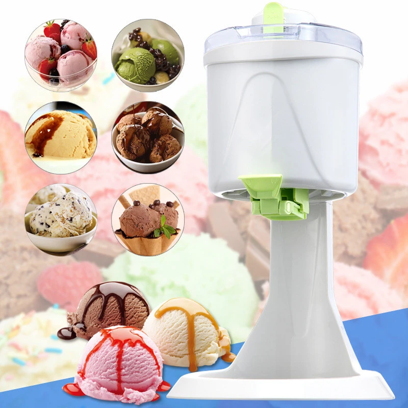 Automatic Mini Ice Cream Machine DIY Homemade Children&#x27;s Ice Cream Maker 10 Minutes Fast Making Tool