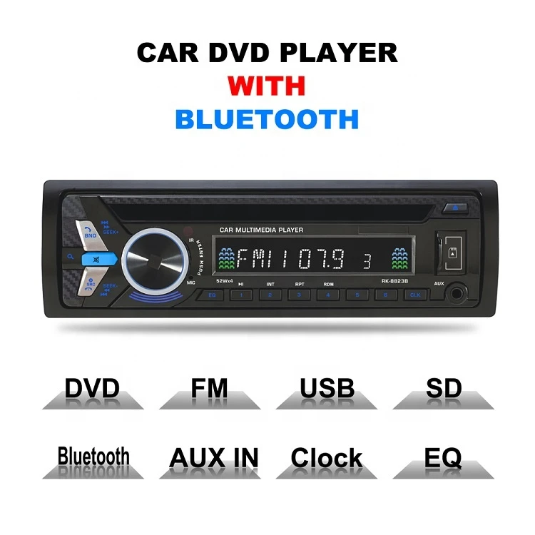 Autoradio 1 Din Car Video SD Anti-Shock Car DVD/CD Multimedia Player Coche Radios Stereo Auto Audio Stereo Automotive USB