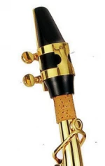B-flat soprano saxophone brass wind instrument gold lacquer SS-1