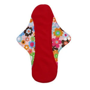 Babyshow Printing Cloth Menstrual Pads 2 Layer Microfiber Inner Polar Fleece Reusable Cloth Sanitary Pads Cloth Tampon 23*32cm