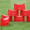 Bafuluo Red ultrathin plastic folding paper stool for kids adults