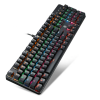 BAJEAL Blue switch mechanic gaming keyboard 104key multimedia backlit optic axis mechanical keyboard