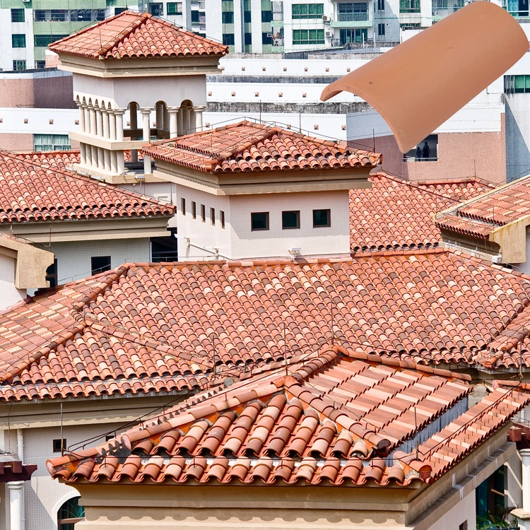 Barrel european mediterranean roofing tile for european style houses