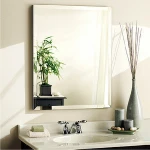 Bath mirror 2mm 3mm 4mm 5mm 6mm Beveled Edge Anti-fog Anti-condensation Mirror Glass