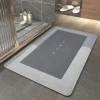 Bathroom non-slip mat diatom mud super absorbent pad style toilet floor mat soft diatomite quick-drying bath mat