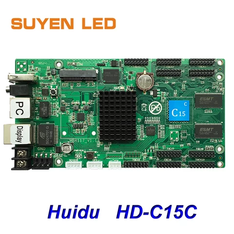 Best Price c15c huidu controller Asynchronous Video Small LED Screen c15c wifi card controller c15c wifi HD-C15C C15C