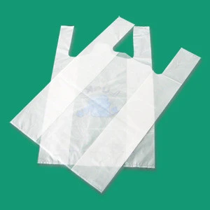 biodegradable corn starch plastic vest bags, carrier bag