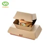 biodegradable kraft paper food sushi tray for hamburger