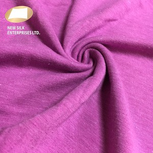 Biodegradable moisture wicking shirts cotton bamboo spandex rayon knitted fabric 160gsm