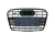 Import Black color car front bumper face lift grille for audi RS6  grille mesh design with or w/o Quattro mark ABS material 2013-2015 from China