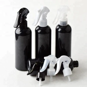 black plastic bottles 300ml spray bottle 10 oz empty plastic trigger spray bottle