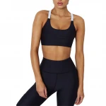 Black Women Yoga Sets Apparel Plus Size Elastic Band Sports Bra High Waist Yoga Leggings