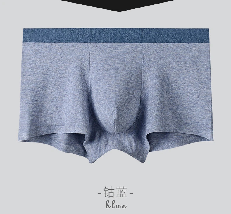 Blank Comfortable Breathable Mens Combed Cotton Underwear Boxer Briefs