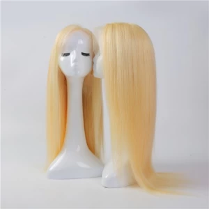 Blonde Straight Human Hair Wigs Wholesale 613 Hd Lace Frontal Wig , 5X5 Transparent Lace Closure Wigs 100% Virgin Hair Vendors