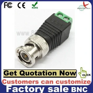 BNC Connector to DC plug Adapter &amp; DC male to BNC connector male