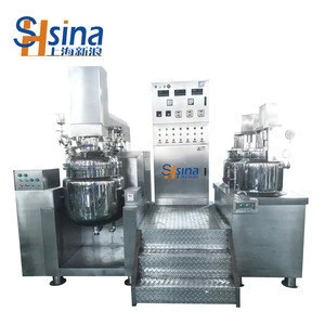 Body lotion production line, SUS316L Vacuum Emulsifying Machine Lotion Mixer Lotion Emulsifying Mixer