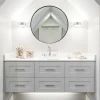 Boma Gray bathroom vanity with ceramic sink and countertop