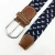 Import Braided Elastic Woven belt With Shinny Silver Buckle For Man from China