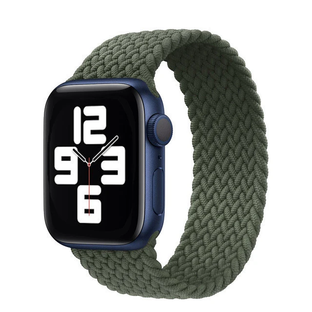Braided Solo Loop Strap For Apple watch band 38mm Watch series se 5 4 3 42mm Elastic belt bracelet Apple watch 6 band 44mm 40mm
